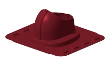 Элемент проходной Gervent кровли Universal бордовый