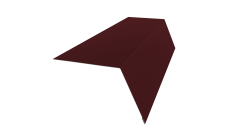 Планка карнизная широкая 100х85 Grand Line 0,45 Drap RAL 3005 красное вино (3м)