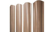 Штакетник Круглый фигурный 0,45 Print Elite Honey Wood TwinColor