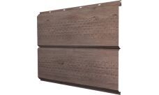 Софит металлический ЭкоБрус new Grand Line c перфорацией 0,45 Print Elite White Wood TwinColor