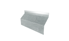 Ламель забора жалюзи Milan Slim стартовая/финишная для калиток и ворот 0,45 Zn