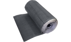 Лента для примыкания гофрированная алюминиевая Optima серая 280мм (2,5м)