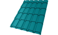 Профиль волновой "Квадро профи" ("Quadro Profi") в02 0,45 ПЭ RAL 5021 водная синь