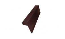 Боковая облегченная черепица правая Braas темно-коричневый