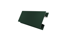 Планка H-образная стыковочная сложная 0,5 Satin с пленкой RAL 6005 зеленый мох (2м)