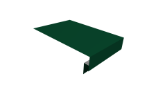 Планка околооконная сложная 300х50х18 (j-фаска) Grand Line 0,5 Satin Matt RAL 6005 зеленый мох (3м)