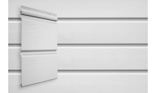 Сайдинг Double-брус Grand Line Standart белый (3,0м)