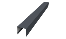 Стойка боковая крепежная для забора жалюзи Palermo 0,5 Velur X RAL 7024 мокрый асфальт (2м)