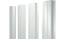 Штакетник П-образный A с прямым резом Grand Line 0,45 ПЭ двухсторонний RAL 9003 сигнальный белый