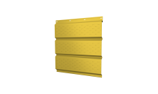 Софит металлический Grand Line полная перфорация 0,45 PE с пленкой RAL 1018 цинково-желтый