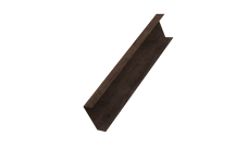 Декоративная накладка на столб универсальная 60х60 для забора жалюзи 0,45 Print-double Elite Antique Wood (2м)