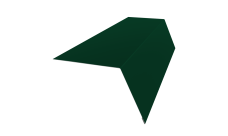 Планка карнизная широкая 100х85 Grand Line 0,5 Satin с пленкой RAL 6005 зеленый мох (2м)