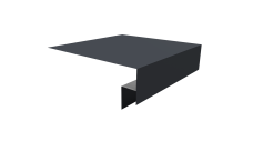 Планка околооконная сложная Экобрус Grand Line 200х50х25 0,45 Drap TX RAL 7024 мокрый асфальт (3м)