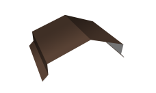 Парапетная крышка угольная 200мм 0,45 Drap ST RAL 8017 шоколад (3м)