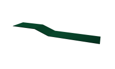 Планка крепежная фальц Grand Line 0,5 Satin Matt RAL 6005 зеленый мох (2м)