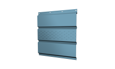 Софит металлический Grand Line центральная перфорация 0,45 Drap TX с пленкой RAL 5024 пастельно-синий