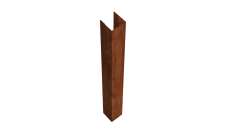 Стойка жалюзи Texas для монтажа без крепежного вкладыша 0,45 Print Elite Rowan TwinColor (1,8м)