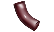 Колено 60 градусов Grand Line ПУ 90мм RAL 3005 красное вино