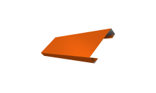 Ламель лицевая 100 забора жалюзи Texas Grand Line 0,45 PE RAL 2004 оранжевый