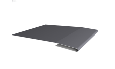 Планка начальная 0,45 PE с пленкой RAL 7004 сигнальный серый (2м)