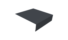 Планка околооконная простая 200х75 0,45 Drap TX RAL 7024 мокрый асфальт (2м)