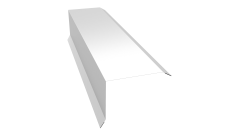 Планка торцевая 80х100 Grand Line 0,45 Drap с пленкой RAL 9003 сигнальный белый (2м)