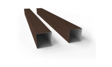 Столб 60х60х2,0х3000 Colority Black металл неоцинкованный с полимерным покрытием RAL 8017 GL