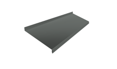 Отлив простой 250 0,45 PE с пленкой RAL 7005 мышино-серый (2м)