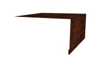 Планка околооконная простая 250х50 0,45 Print Elite Cherry Wood TwinColor (2м)