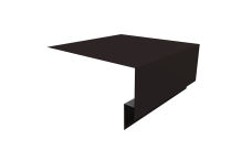 Планка околооконная сложная Блок-Хаус new 200х75х27 Grand Line 0,45 Drap ST RAL 9005 черный (2м)