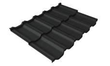 Профиль волновой "Квинта Уно" ("Kvinta Uno") 0,45 Drap TX RAL 7016 антрацитово-серый