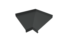 Угол отлива внутренний 150 0,5 PurPro Matt 275 с пленкой RAL 7016 антрацитово-серый