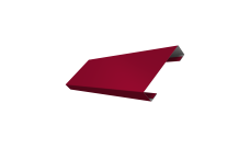 Ламель лицевая 100 забора жалюзи Texas 0,45 PE RAL 3003 рубиново-красный