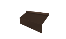 Ламель забора жалюзи Milan/Milan new стартовая/финишная для калиток и ворот 0,45 Drap TX RAL 8017 шоколад