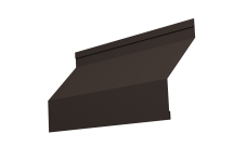 Ламель забора жалюзи Milan new 0,5 Velur X с пленкой RR 32 темно-коричневый