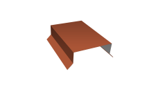 Парапетная крышка прямая 125мм 0,45 Drap TR RAL 8004 терракота (2,5м)