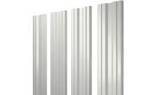 Штакетник Twin с прямым резом 0,5 Satin RAL 9003 сигнальный белый