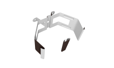 Крепление трубы для гофры на дерево Vortex Lite Matt RAL 8017 шоколад