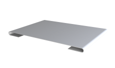 Планка стыковочная Grand Line 0,45 Drap с пленкой RAL 9003 сигнальный белый (2м)