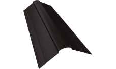 Планка конька фигурного 100х100 Grand Line 0,5 Сатин матовый RR 32 темно-коричневый (2м)