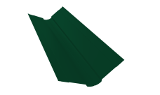 Планка ендовы верхней фигурной 100х100 Grand Line 0,45 Drap TX RAL 6005 зеленый мох (3м)