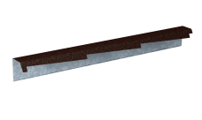 Планка фронтонная резная левая Gerard 1,2м (сталь), цвет 151