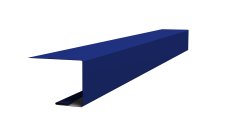 Планка завершающая фальц 0,45 PE с пленкой RAL 5002 ультрамариново-синий (2м)