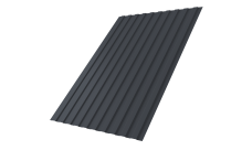 Профнастил С8B v02 Grand Line 0,45 PE RAL 7024 мокрый асфальт