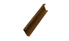 Декоративная накладка на столб универсальная 80х80 для забора жалюзи 0,45 Print-Double Elite Golden Wood (3м)