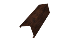Декоративная накладка на столб универсальная угловая 62х55 для забора жалюзи 0,45 Print Elite Cherry Wood TwinColor (2м)