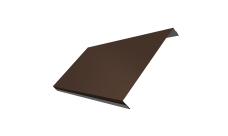 Ламель обратная 200 забора жалюзи Texas Grand Line 0,45 PE RAL 8017 шоколад