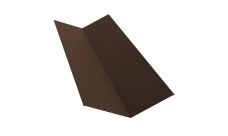 Планка ендовы верхней 145х145 Grand Line 0,5 Rooftop Бархат RAL 8017 шоколад (2м)