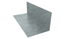 Планка примыкания верхняя к трубе 150х200 Grand Line 0,5 Zn (2м)