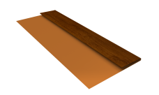 Планка стартовая Блок-Хаус новый Grand Line 0,45 Принт Премиум Золотой дуб насыщенный Фреш TwinColor (2м)